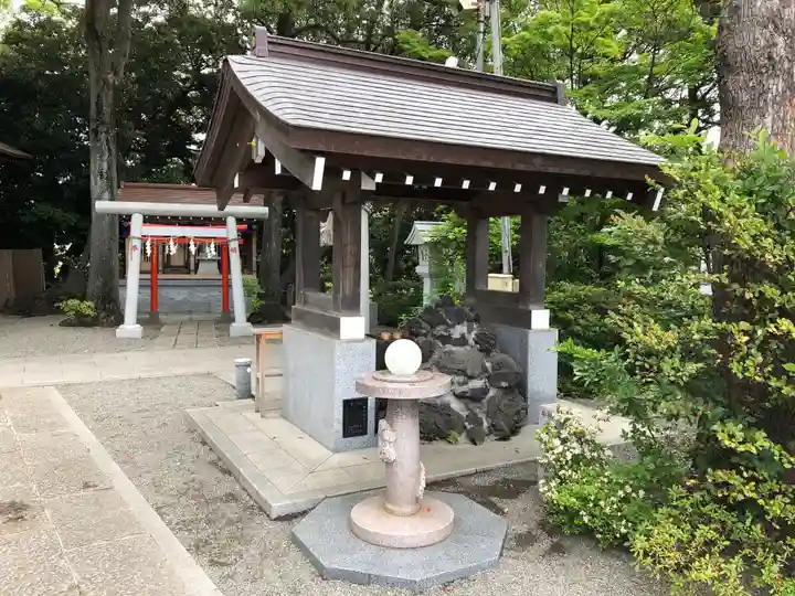 多摩川浅間神社の手水舎