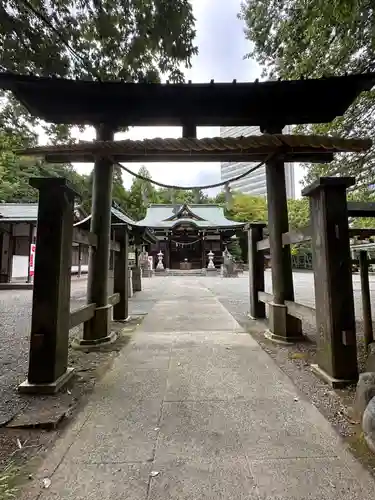 落合白山神社の鳥居