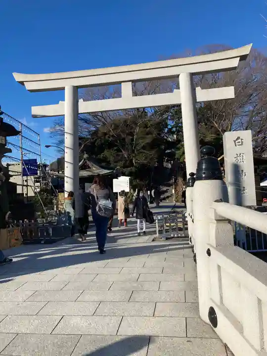 白旗神社の鳥居