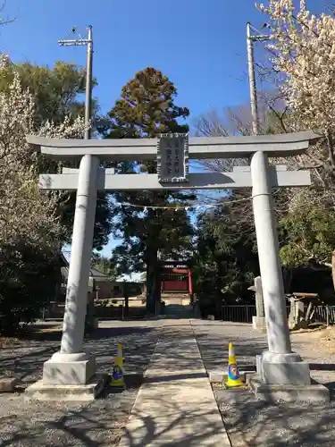青毛五柱神社の鳥居