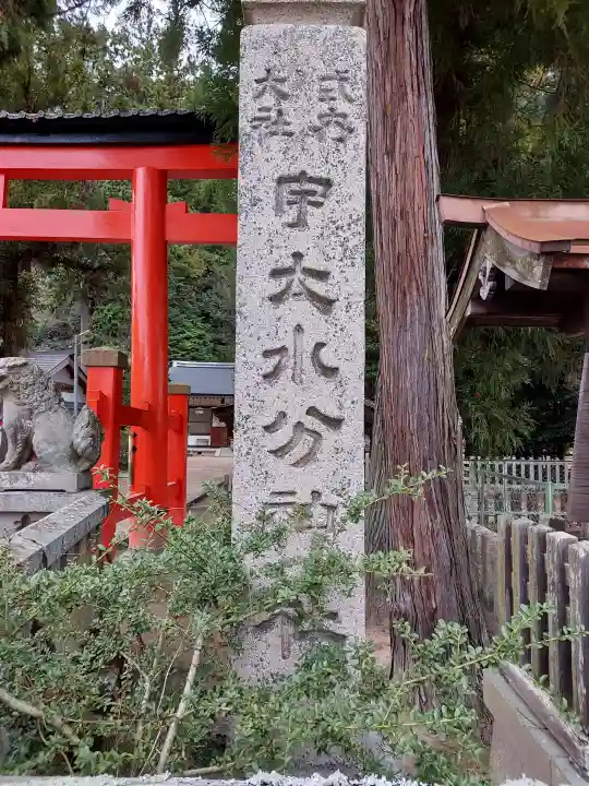宇太水分神社(中社)の{uncategorized: "未分類", other: "その他", undefined: "問題あり", building: "その他建物", grave: "お墓", sacred_gate: "鳥居", guardian: "狛犬", statue: "像", buddha: "仏像", history: "歴史", nature: "自然", garden: "庭園", animal: "動物", pagoda: "塔", temizu: "手水舎", mountain_gate: "山門・神門", sanctuary: "本殿・本堂", subordinate: "末社・摂社", art: "芸術", scenery: "景色", jizo: "地蔵", ema: "絵馬", goshuin: "御朱印", omikuji: "おみくじ", items: "授与品その他", amulet: "お守り", goshuincho: "御朱印帳", eats: "食事", festival: "お祭り", votive_dance: "神楽", shichigosan: "七五三参", wedding: "結婚式", experience: "体験その他", initially: "初詣", around: "周辺", anti_infection: "感染症対策"}