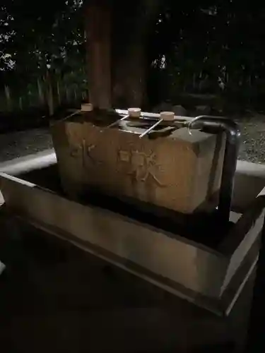 溝旗神社（肇國神社）の手水舎