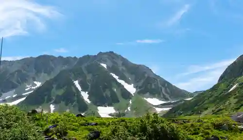 雄山神社峰本社の景色