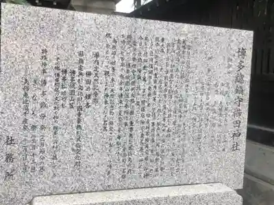 櫛田神社の歴史