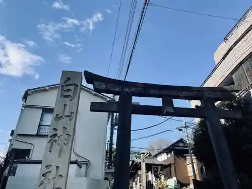 白山神社の鳥居