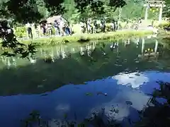根道神社の庭園