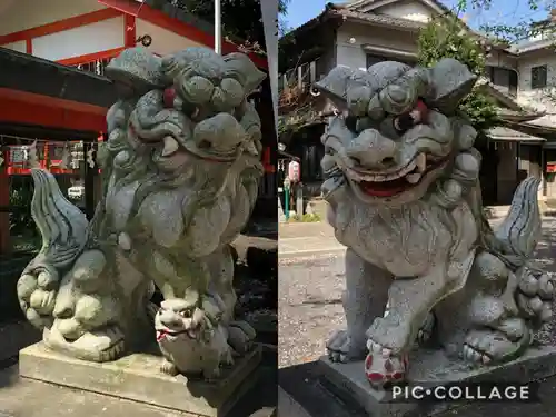 導きの社 熊野町熊野神社(くまくま神社)の狛犬