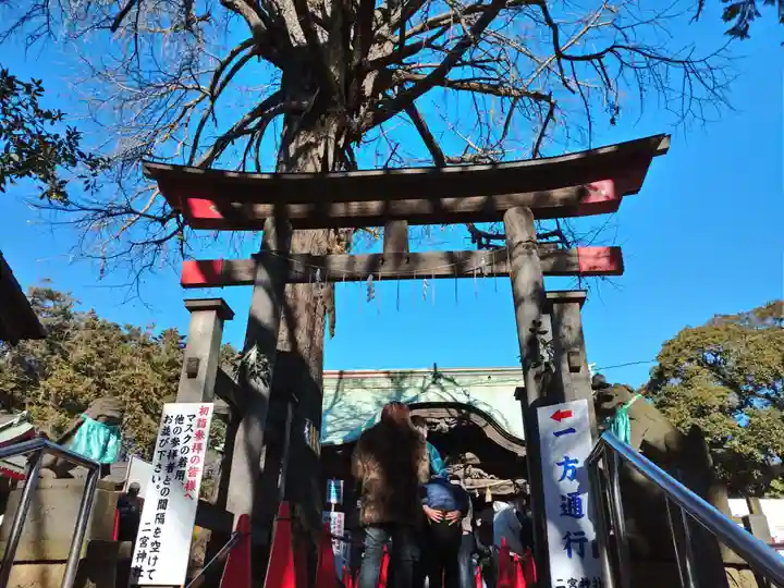 下総国三山 二宮神社の鳥居