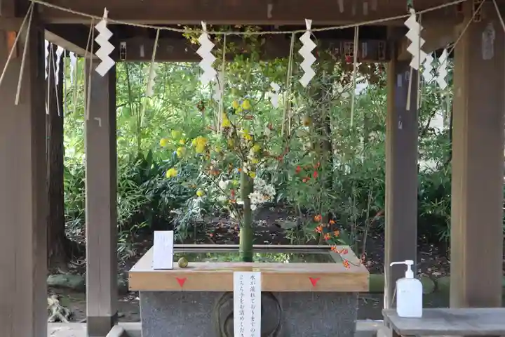赤坂氷川神社の手水舎