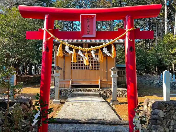 原川浅間宮の鳥居