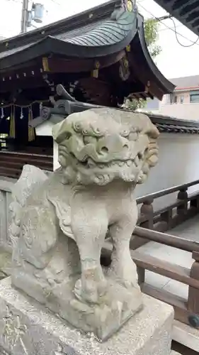 開口神社の狛犬