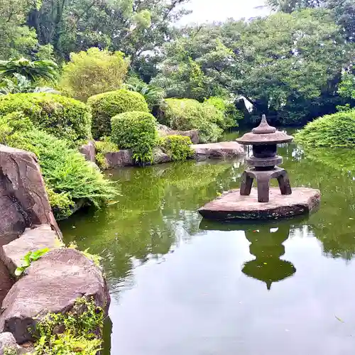 屋久島大社の庭園