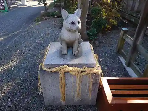 阿豆佐味天神社 立川水天宮の狛犬