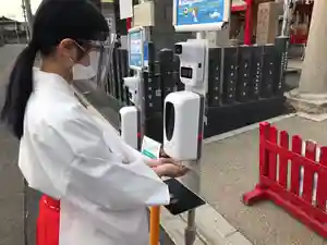 別小江神社の感染症対策(2021年01月05日(火) 14時35分16秒投稿)