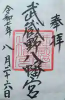 武蔵野八幡宮の御朱印