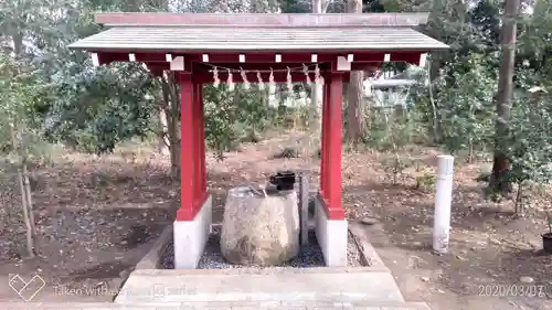 柞祖霊社の手水舎