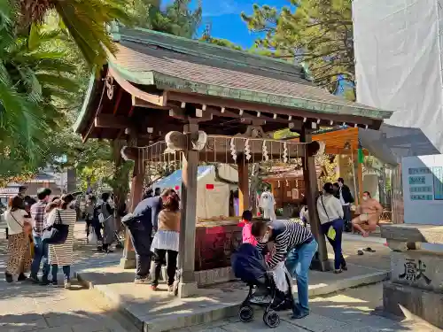 鳥飼八幡宮の手水舎