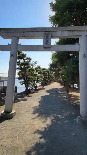 琵琶島神社の鳥居