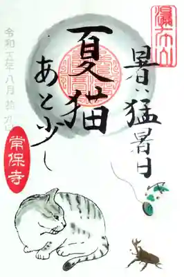 書置き「夏猫」御朱印。
まだまだ暑い日が続きますが、ピークは超えた気がしますね。
それはそれで、寂しい気もします😅