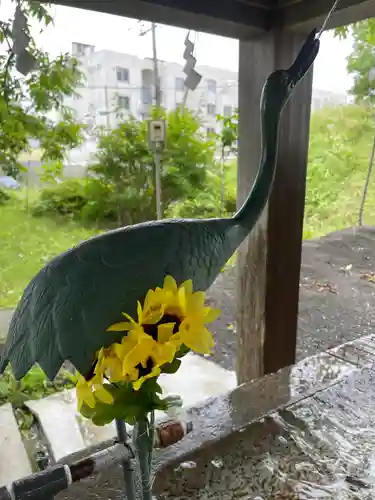 釧路一之宮 厳島神社の手水舎