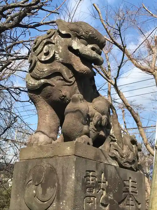 検見川神社の狛犬