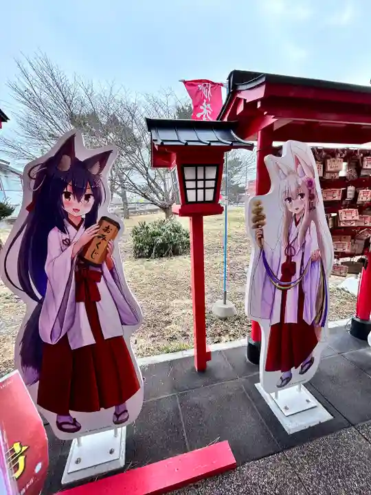 函館伏白稲荷神社の像