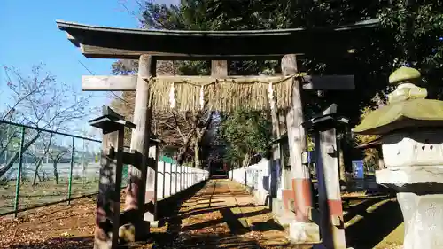 馬場氷川神社の鳥居