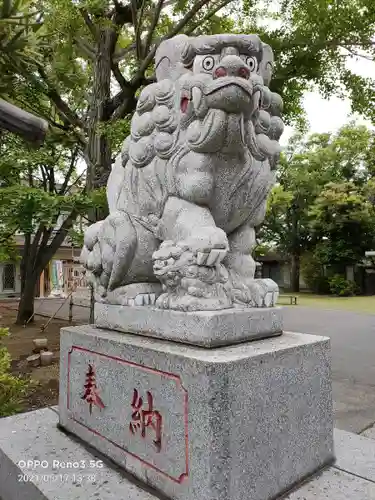 当代島稲荷神社の狛犬