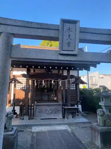阿豆佐味天神社 立川水天宮の本殿・本堂
