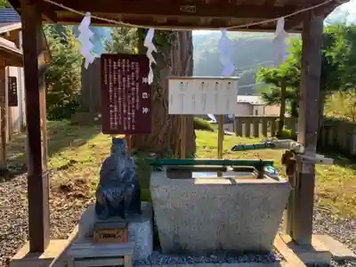 浅岸薬師神社の手水舎