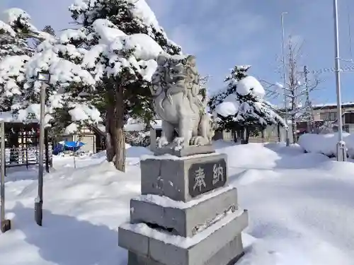 當麻神社の狛犬