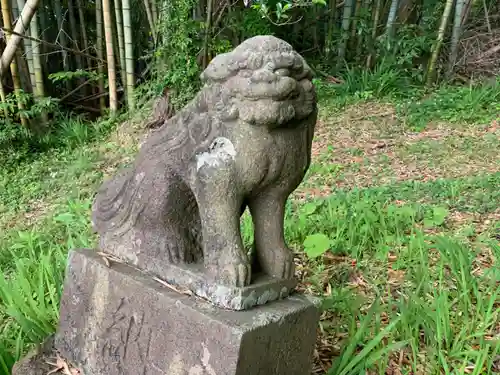 神社(名称不明)の狛犬