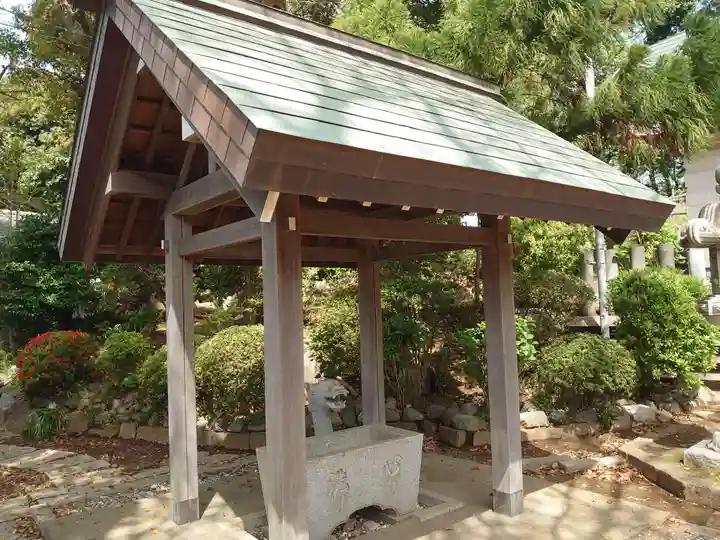 岸根杉山神社の手水舎