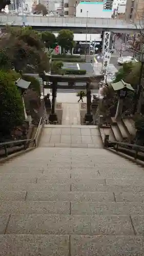 品川神社の景色