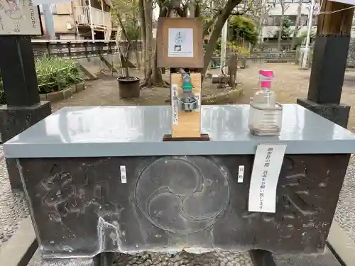 鮫州八幡神社の手水