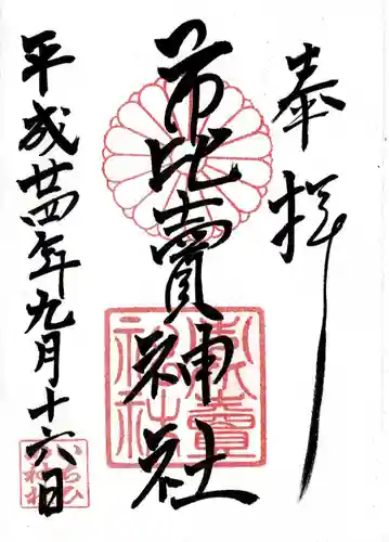 市比賣神社の御朱印