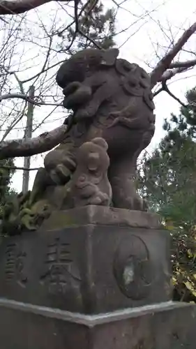 検見川神社の狛犬