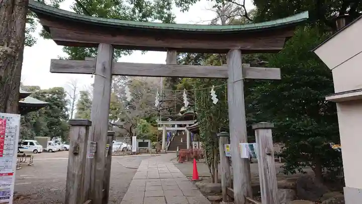 雪ケ谷八幡神社の鳥居