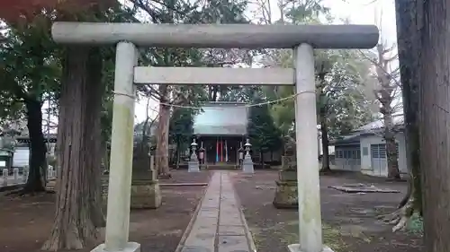 上連雀神明社の鳥居