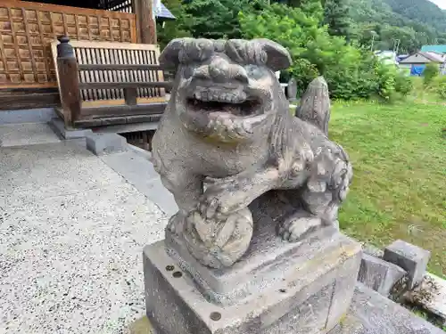 相馬妙見宮　大上川神社の狛犬