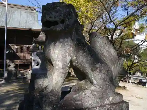 與止日女神社の狛犬