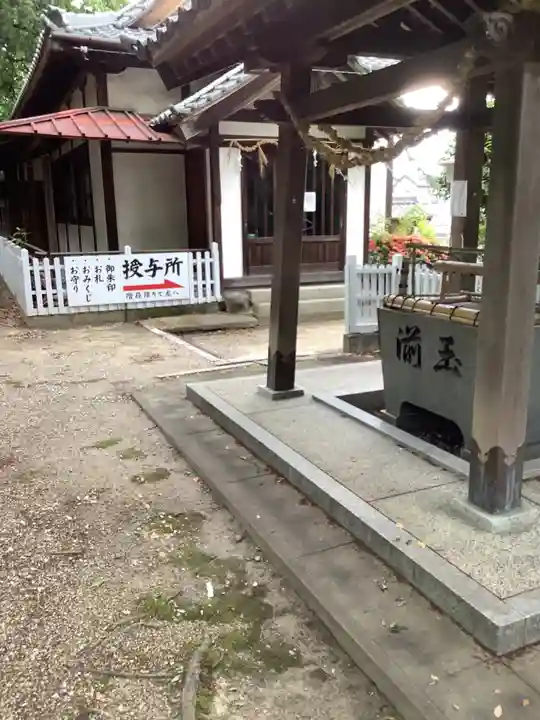 七所神社の手水舎
