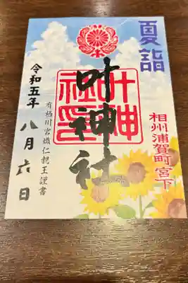 夏らしい御朱印🌻