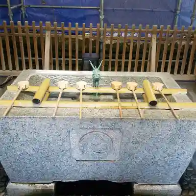 中野沼袋氷川神社の手水舎