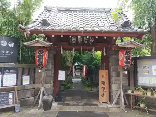 陽運寺の山門