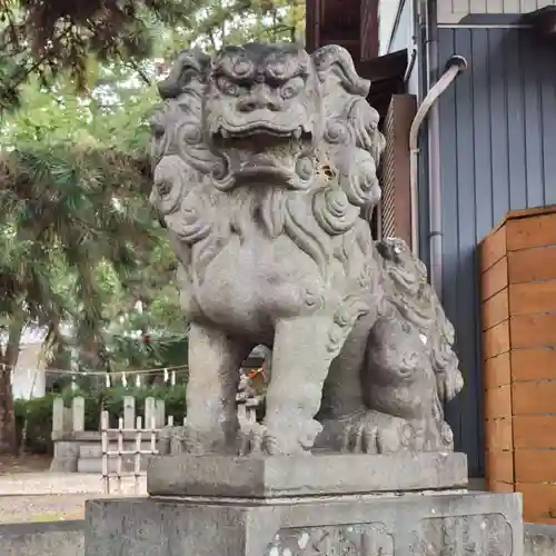 中山神明社の狛犬