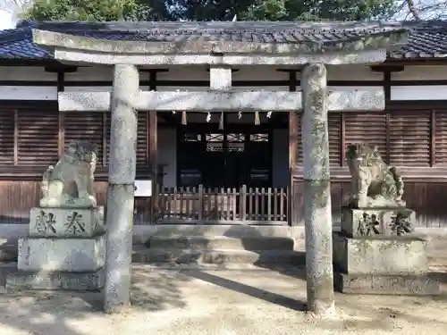 長柄神社の鳥居