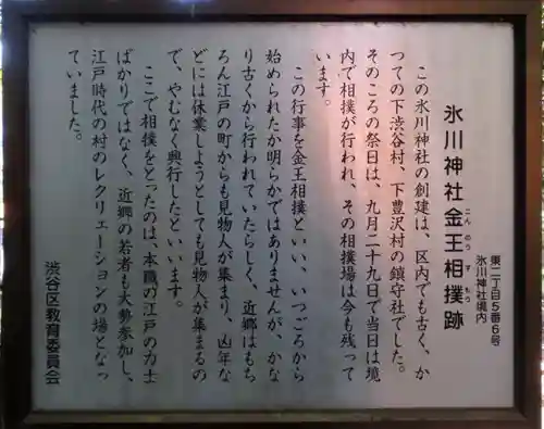 渋谷氷川神社の歴史