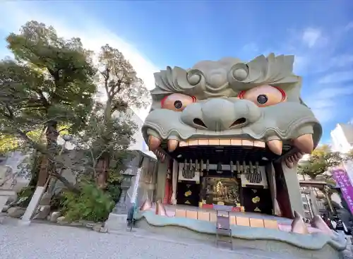 難波八阪神社の狛犬