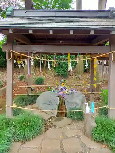 馬場氷川神社の手水